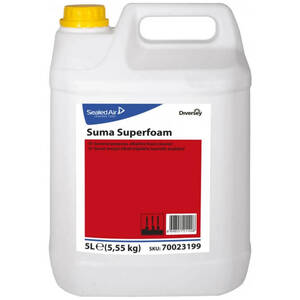 Diversey Suma SuperFoam Ağır Yağ ve Kir Çözücü Deterjan Köpüklü 5 L - 1